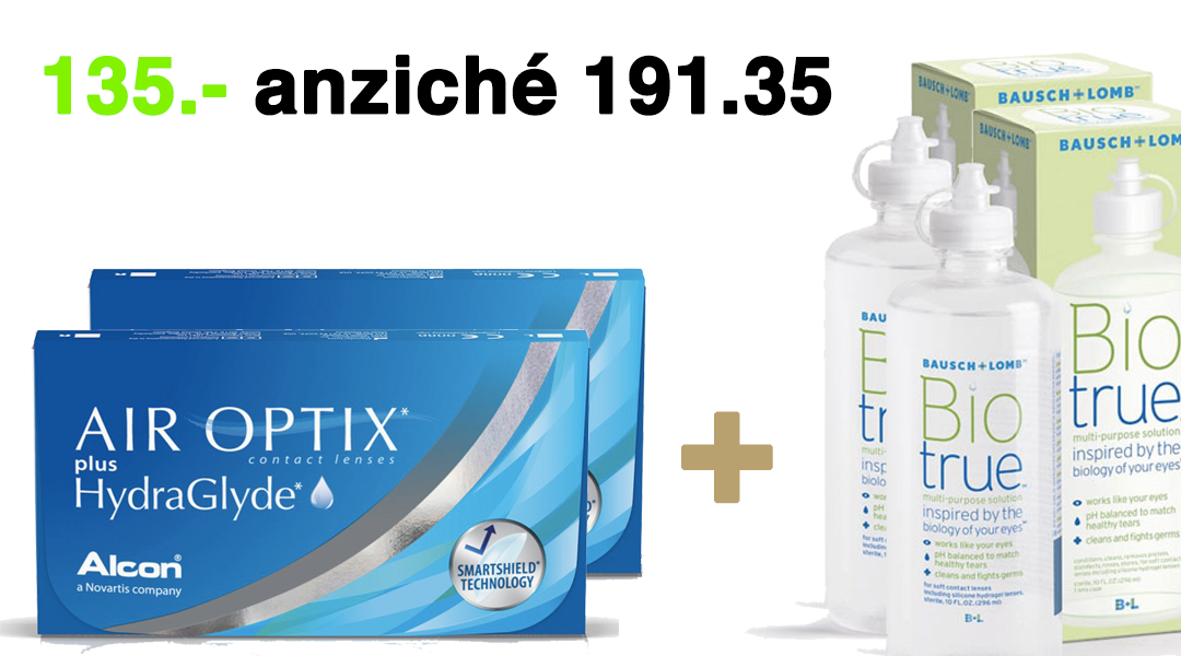 offerta lenti a contatto air optix + liquido bio true