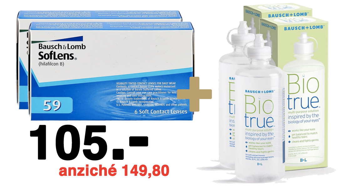 offerta lenti a contatto soflens + liquido bio true ticino lugano
